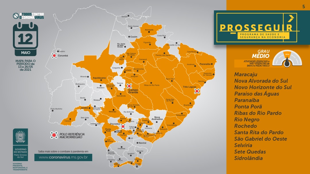 Sidrol&acirc;ndia se mant&eacute;m na Bandeira Laranja pelo Programa Prosseguir