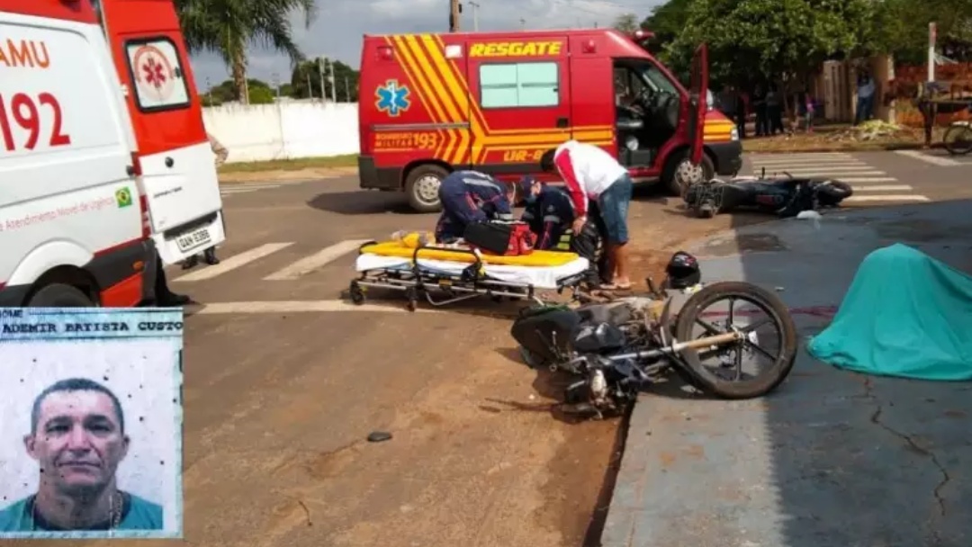 Homem morre após capacete cair em acidente entre motocicletas