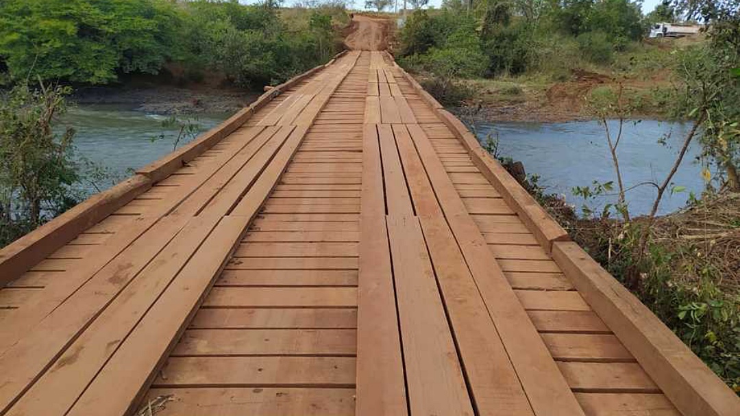 Prefeitura concluiu a reforma de ponte sobre o Rio Vacaria no Barra Nova