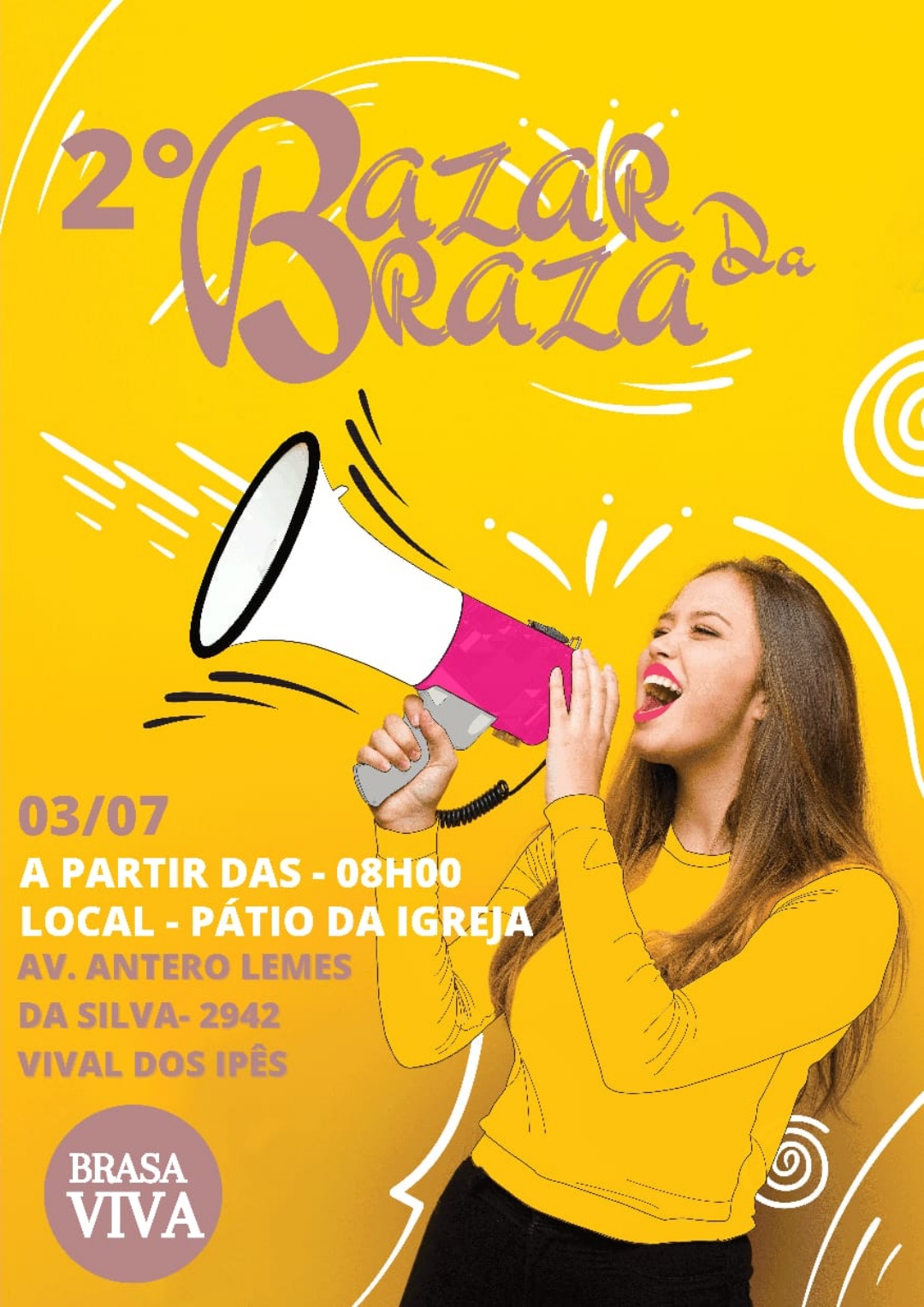 Igreja Brasa Viva faz 2&ordm; bazar solid&aacute;rio com pe&ccedil;as de R$ 5 a R$ 20 neste s&aacute;bado