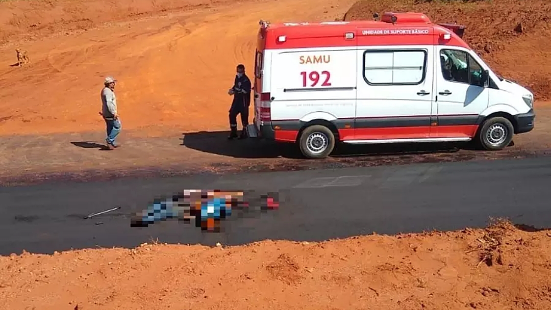 Homem morre atropelado por m&aacute;quina em trecho em obras na MS-473