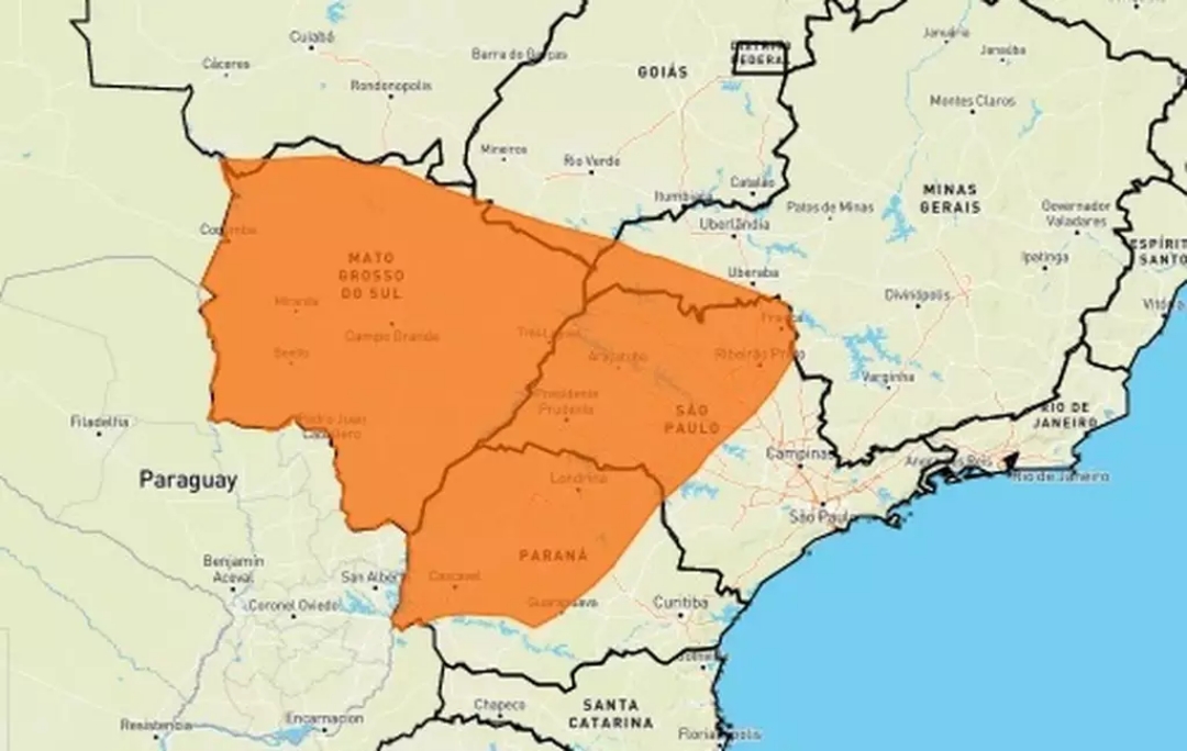 Inmet emite novo alerta de tempestade para Mato Grosso do Sul