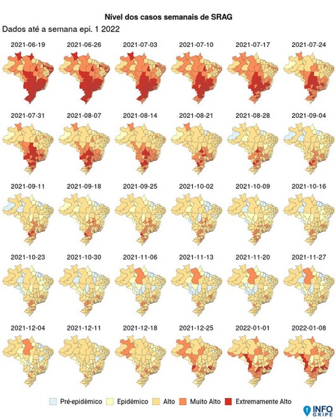 Casos de S&iacute;ndrome Respirat&oacute;ria Aguda Grave crescem 135% no Brasil, aponta Fiocruz