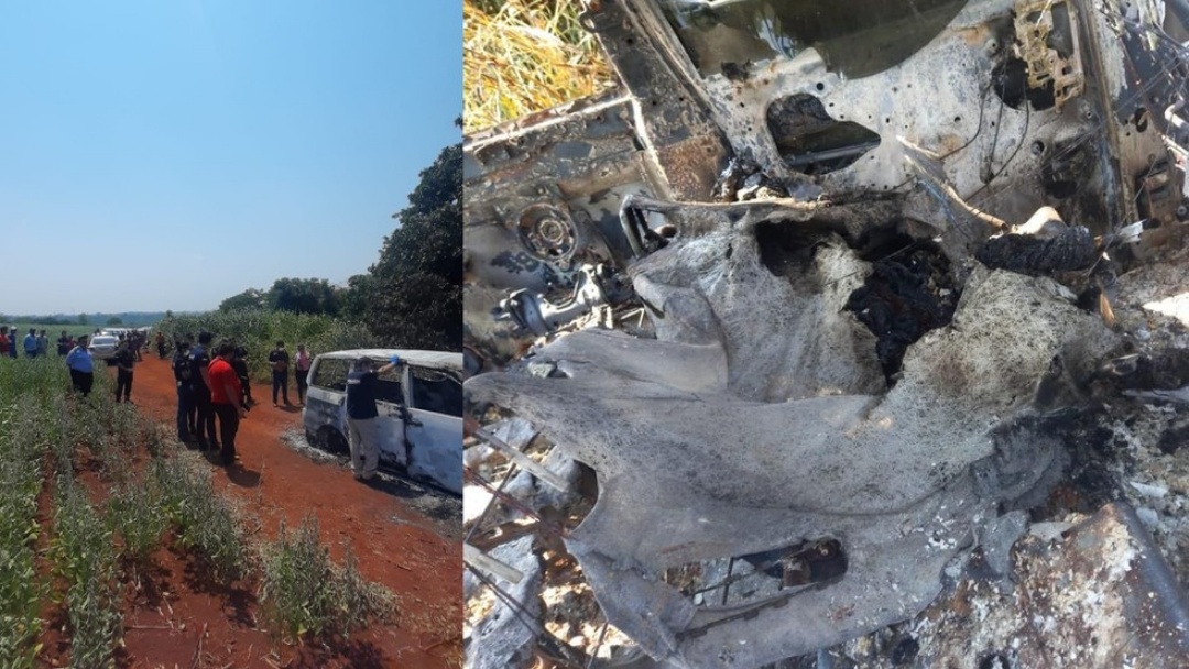 Corpo carbonizada &eacute; encontrado dentro de carro queimado na fronteira