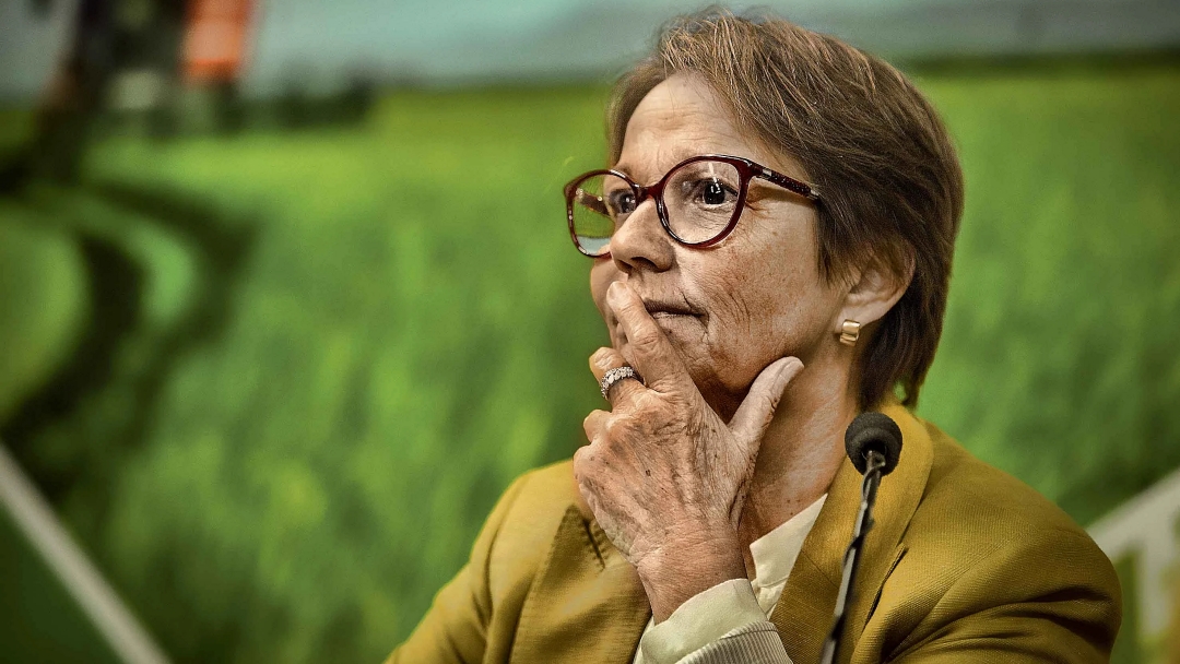 Durante agenda em MS, Tereza Cristina diz que vai ajudar quem ajudar Bolsonaro