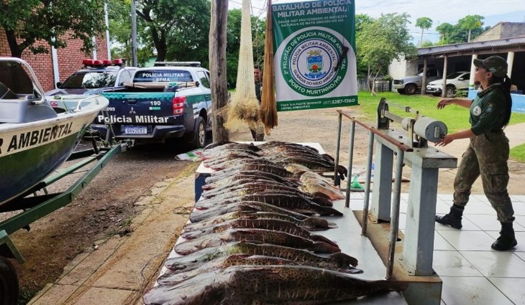 PMA autua 30 pessoas, apreende 210 kg de pescado e aplica R$ 77 mil em multas