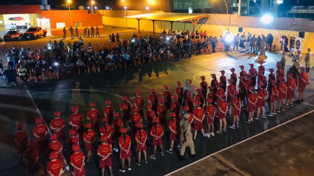 Corpo de Bombeiros realiza solenidade de Abertura do Ano Letivo do Projeto Bombeiros do Amanh&atilde;