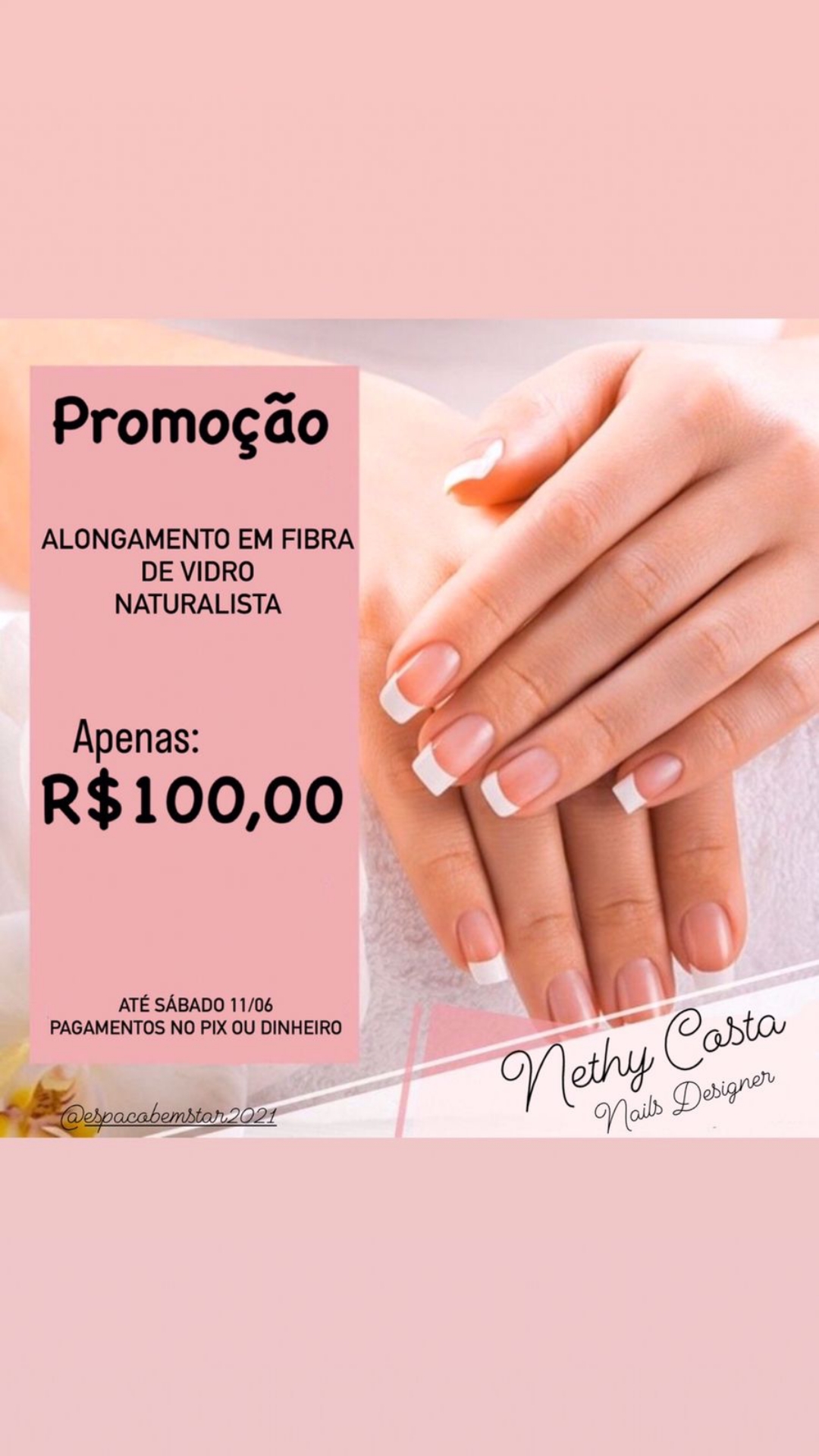 Especialista em real&ccedil;ar a beleza, Espa&ccedil;o Bem Star est&aacute; com promo&ccedil;&atilde;o no alongamento de unhas