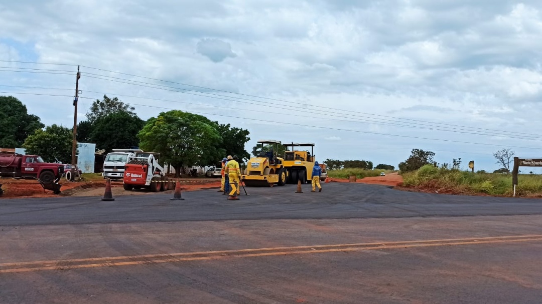 Empresa que vai fazer asfalto no Cap&atilde;o Bonito come&ccedil;a a montar canteiro de obra