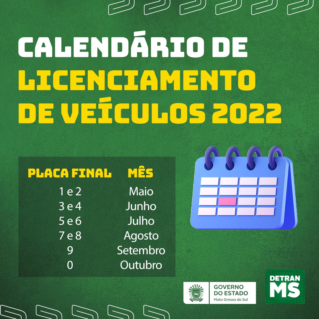 &Uacute;ltima semana para pagar licenciamento de ve&iacute;culos placas com final 3 e 4 