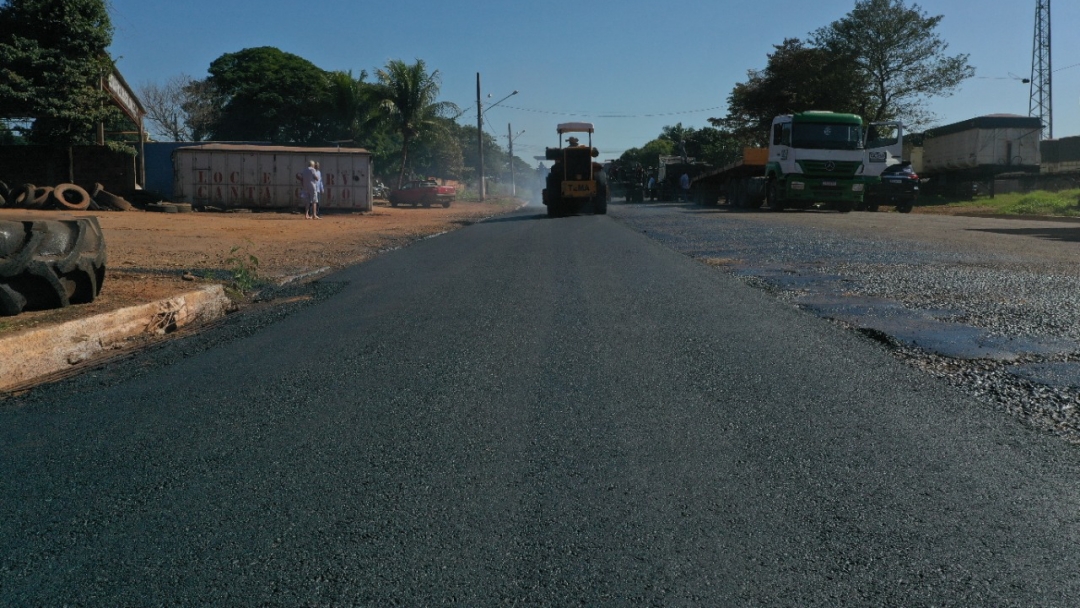 Come&ccedil;a recapeamento na Aquidaban, um dia ap&oacute;s assinatura da ordem de servi&ccedil;o