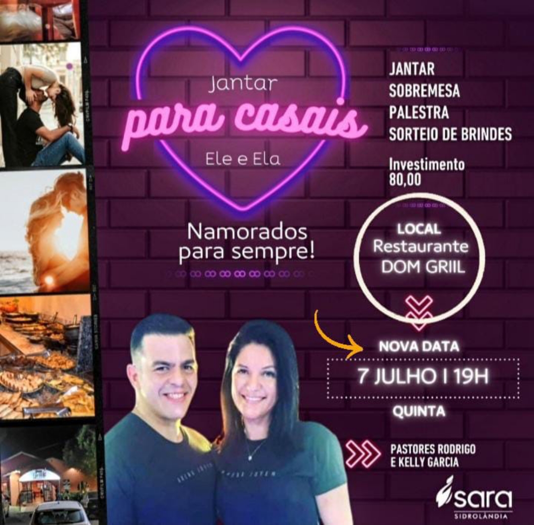 1&ordm; Encontro de Casais &ldquo;Ele e Ela, a Forma&ccedil;&atilde;o do Casamento Vencedor&rdquo; acontece nesta quinta