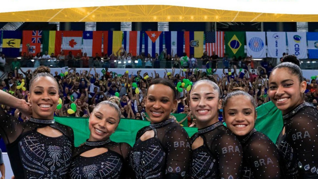 Sele&ccedil;&atilde;o feminina &eacute; campe&atilde; por equipes no Pan de gin&aacute;stica art&iacute;stica