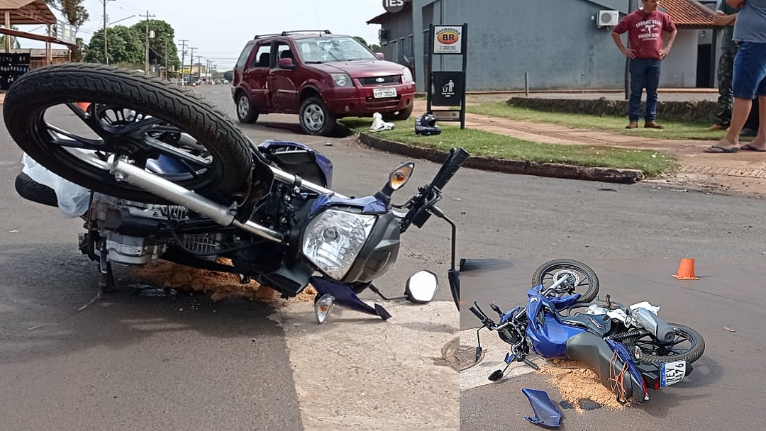 Motociclista envolvido em acidente est&aacute; entubado, internado na UTI da Santa Casa 