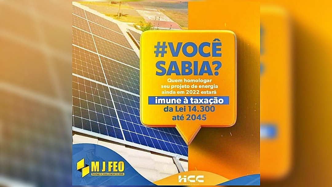 2022 &eacute; o &uacute;ltimo ano de ENERGIA SOLAR com isen&ccedil;&atilde;o de tarifa