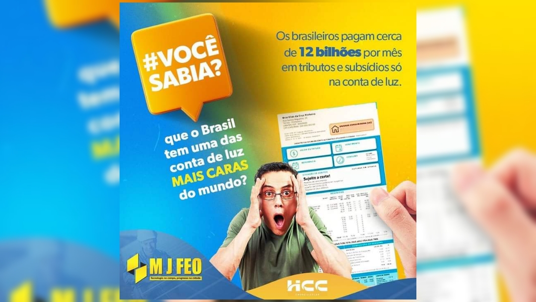 M J FEO: Brasil tem a segunda conta energia mais cara