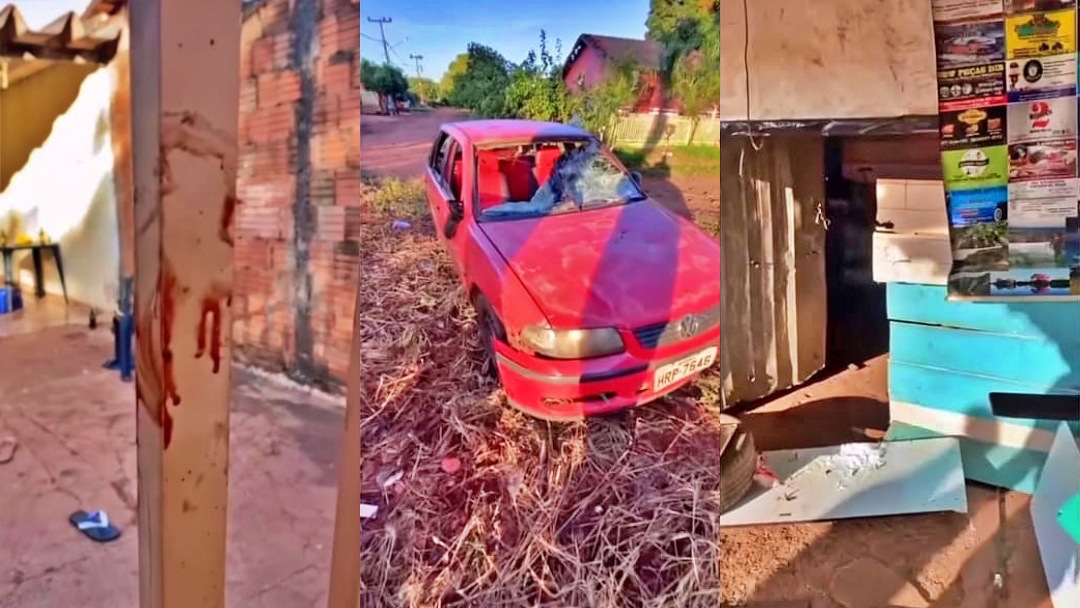 Fam&iacute;lia vive noite de terror com esfaqueamento, atropelamento proposital e destrui&ccedil;&atilde;o parcial da casa