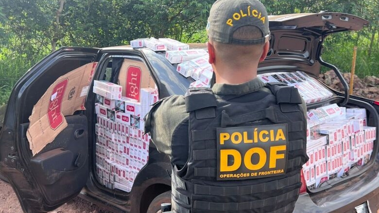 Ve&iacute;culo carregado com carga de cigarro &eacute; apreendido na MS-162