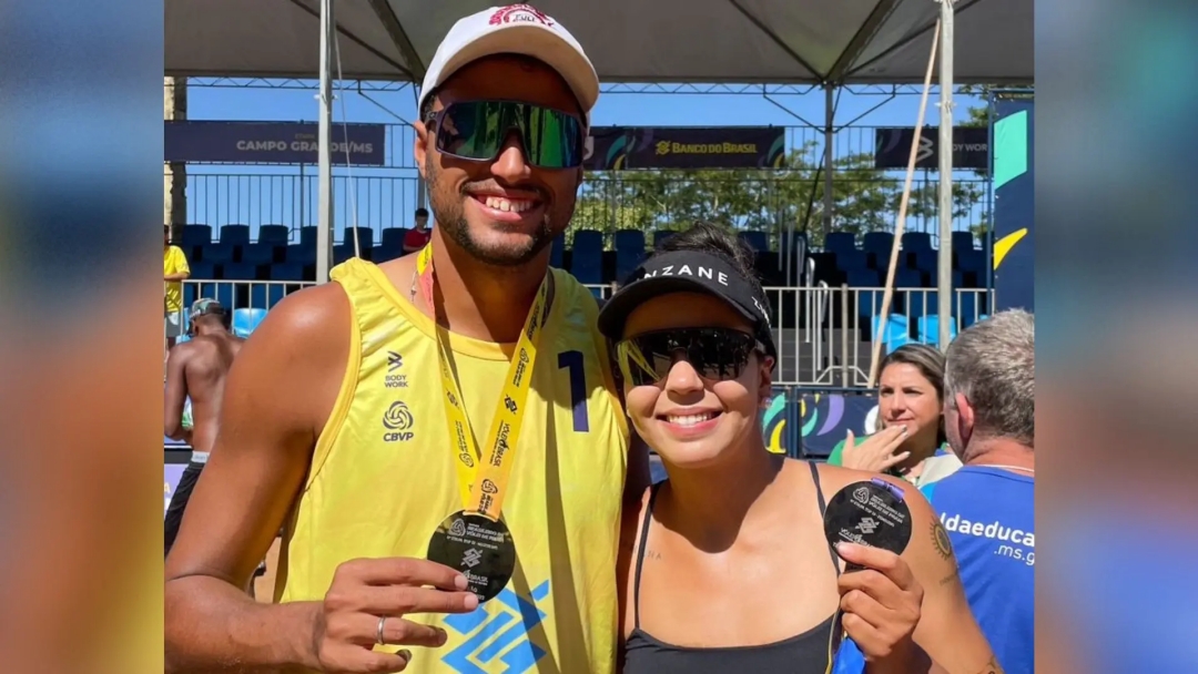 Atletas de MS conquistam o p&oacute;dio Circuito Brasileiro de V&ocirc;lei de Praia em Campo Grande