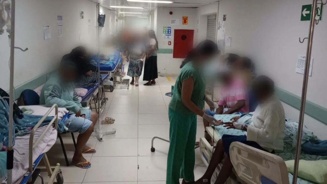 Maiores hospitais de MS est&atilde;o superlotados e com pacientes atendidos nos corredores