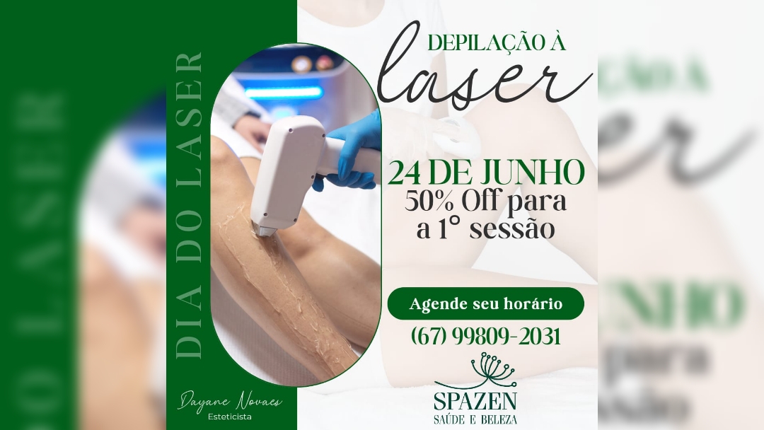 Neste s&aacute;bado acontecer&aacute; o &#039;Laser Day&#039; na Spazen Sa&uacute;de e Beleza