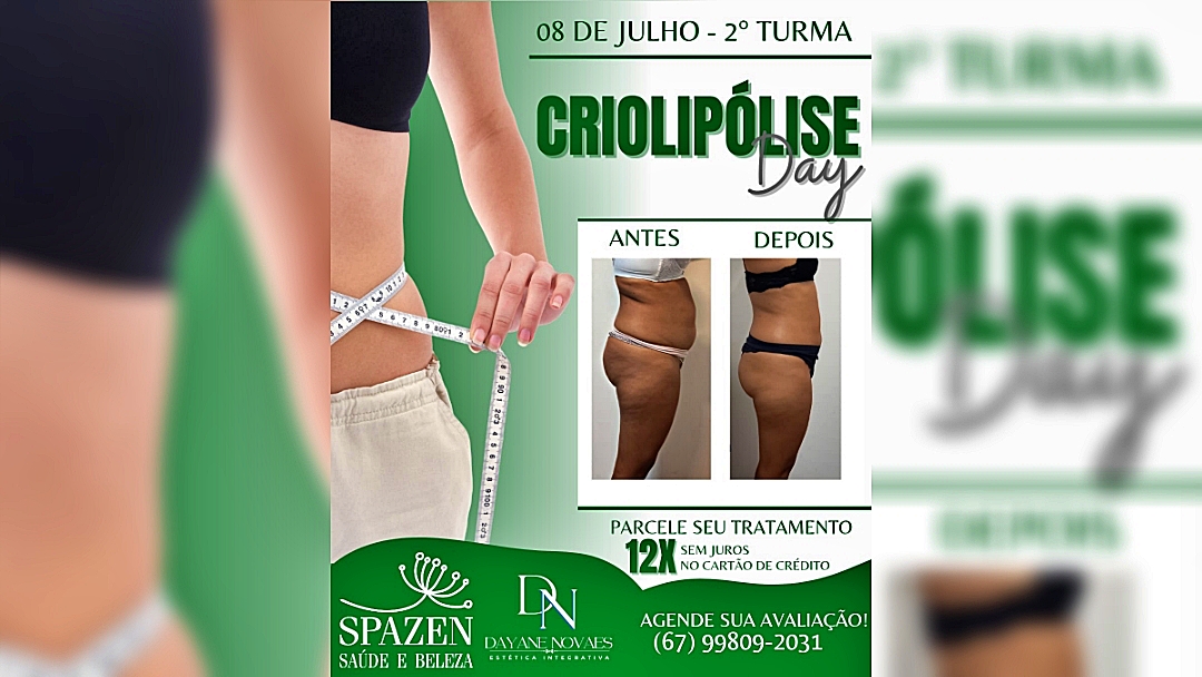 2&deg; Turma - Spazen realiza nesse s&aacute;bado a Criolip&oacute;lose com a Day Novaes