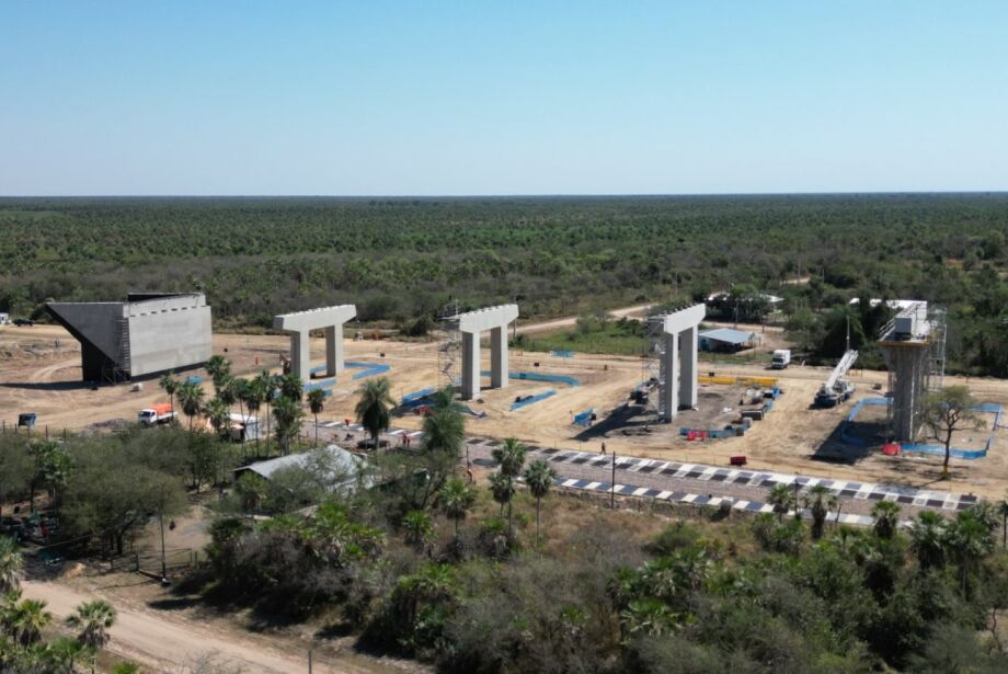 Obras de constru&ccedil;&atilde;o da ponte bioce&acirc;nica chegam a 30% de execu&ccedil;&atilde;o