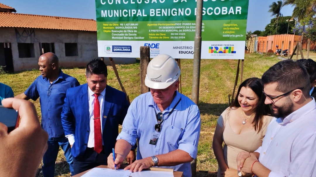 Retomada a constru&ccedil;&atilde;o de escola no Jardim Para&iacute;so, para funcionamento em 2024