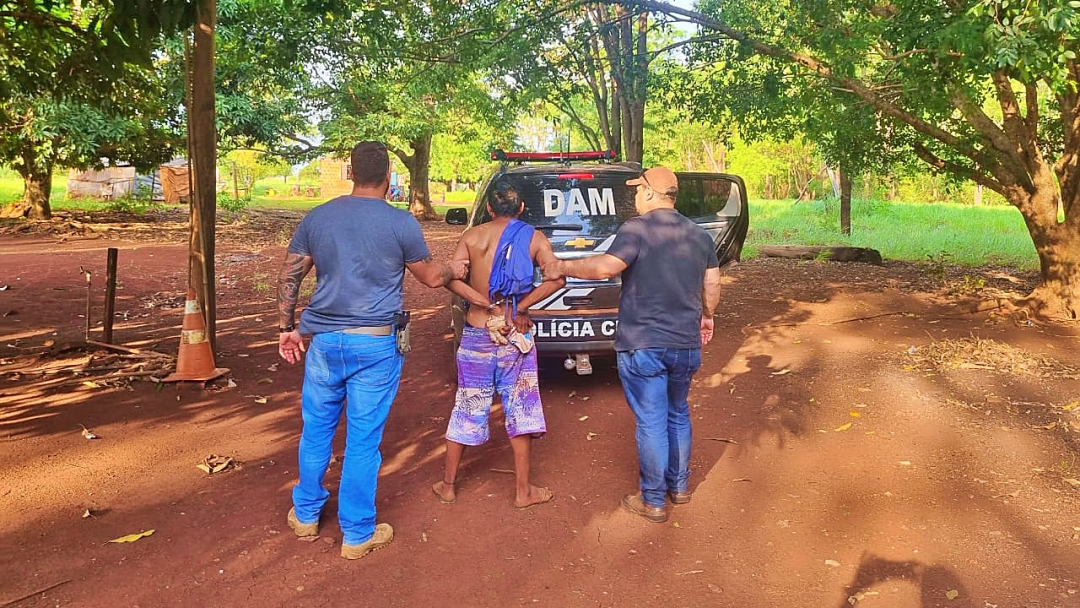 Polícia Civil prende homem que agrediu a mulher com facada na cabeça em Dourados