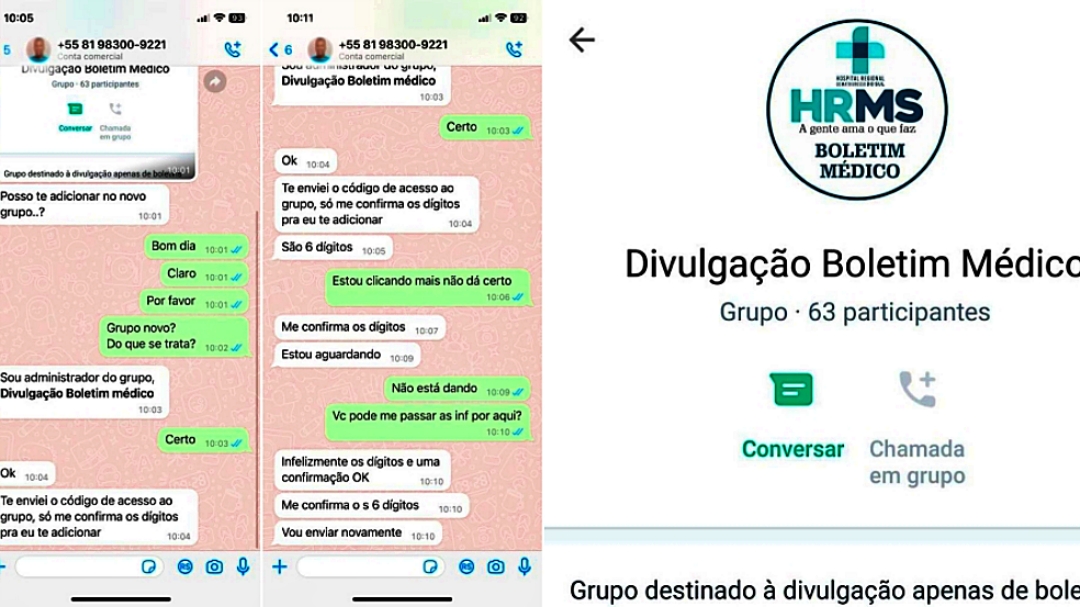 Hospital Regional: golpistas usam nome da institui&ccedil;&atilde;o para clonar WhatsApps