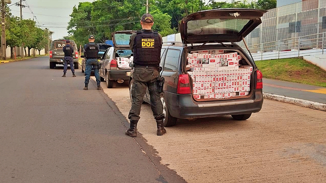 DOF apreende R$ 400 mil em cigarro, perfumes e medicamentos contrabandeados