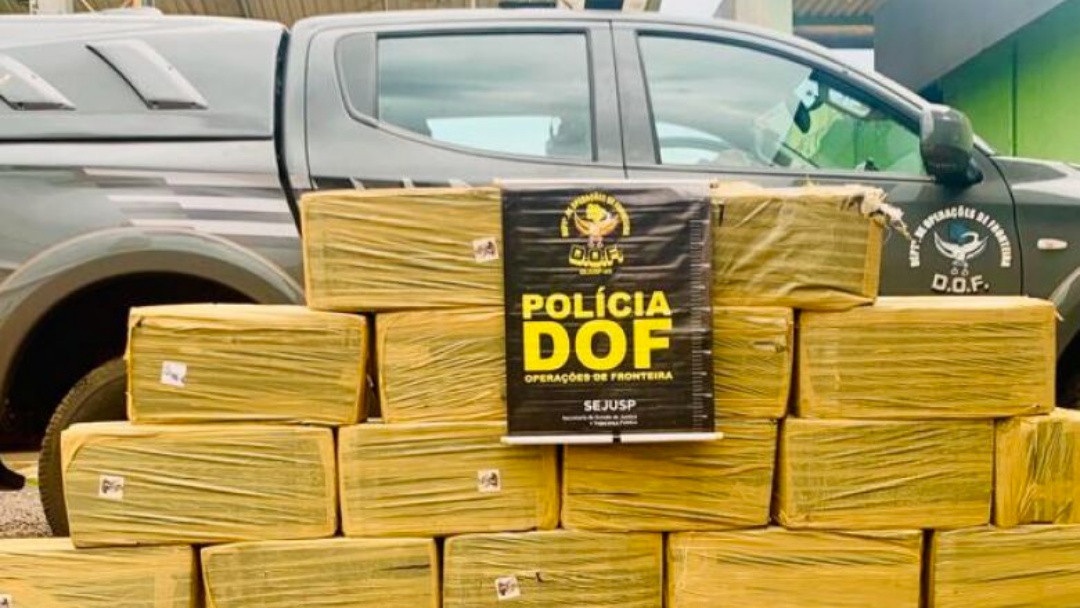 Carga de maconha avaliada em mais de meio milh&atilde;o &eacute; apreendida na MS-180
