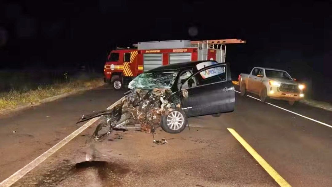 Homem morre ap&oacute;s carro f&uacute;nebre bater em duas antas na BR-060