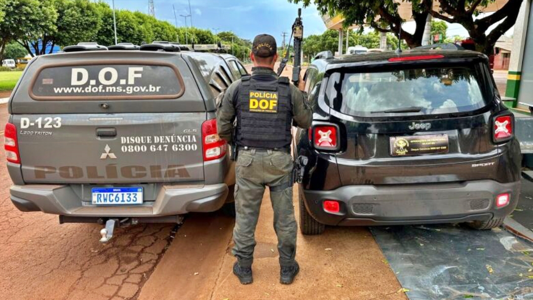 Ve&iacute;culo com registro criminal em Santa Catarina &eacute; recuperado em MS