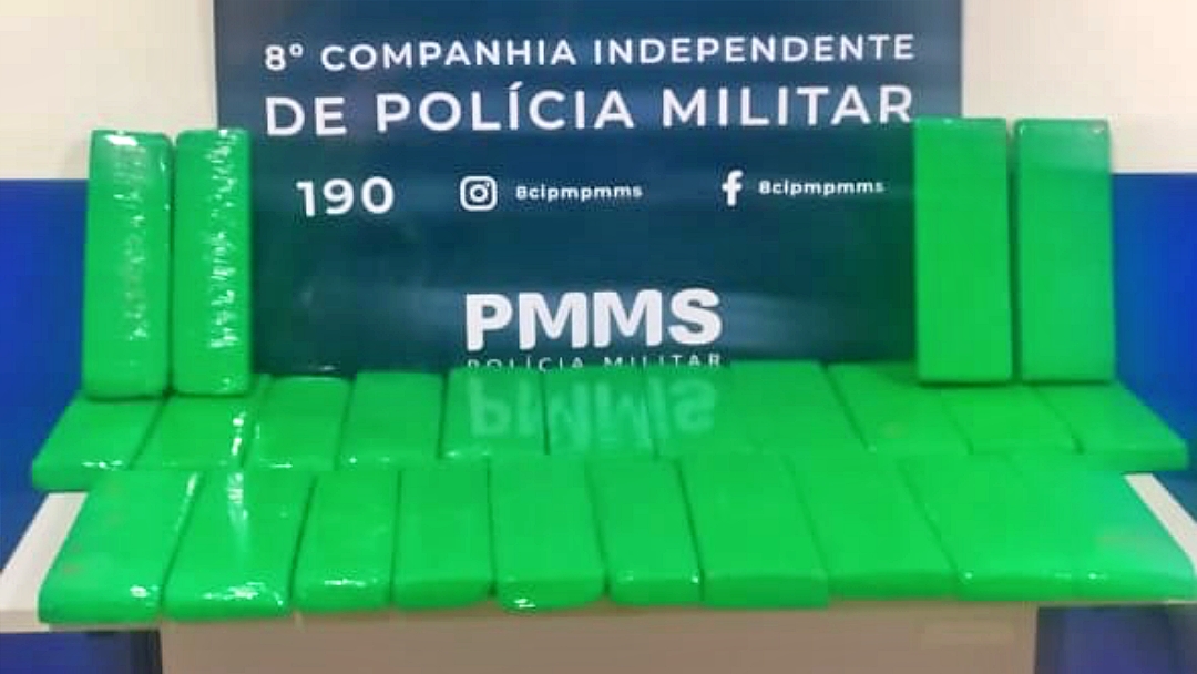 PM prende rapaz que levava 22,2 kg de maconha na bagagem 