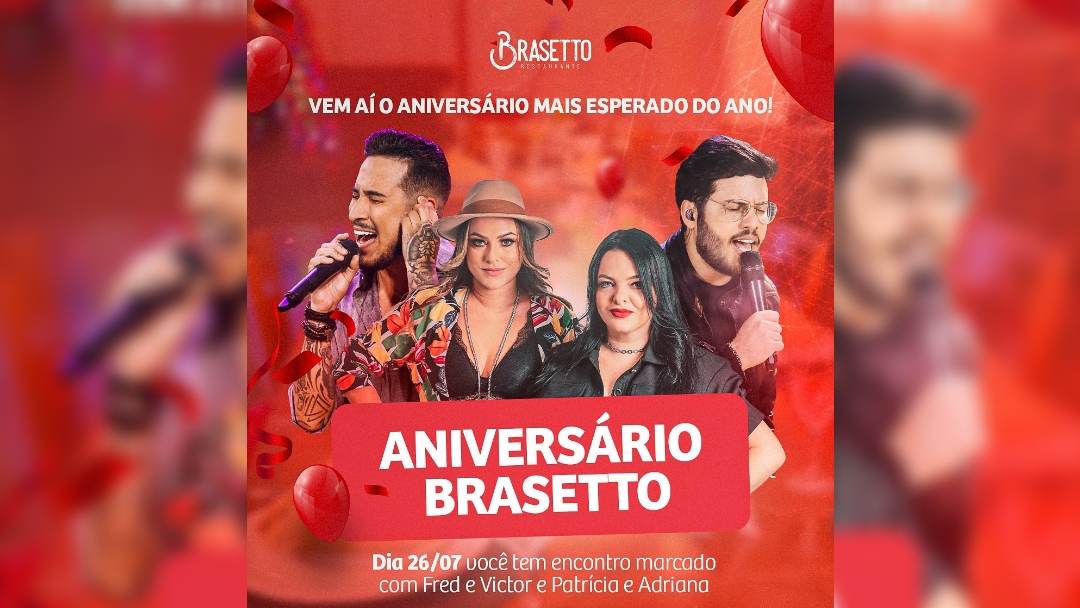 Brasetto Restaurante comemora dia 26 de julho o seu 4&ordm; anivers&aacute;rio