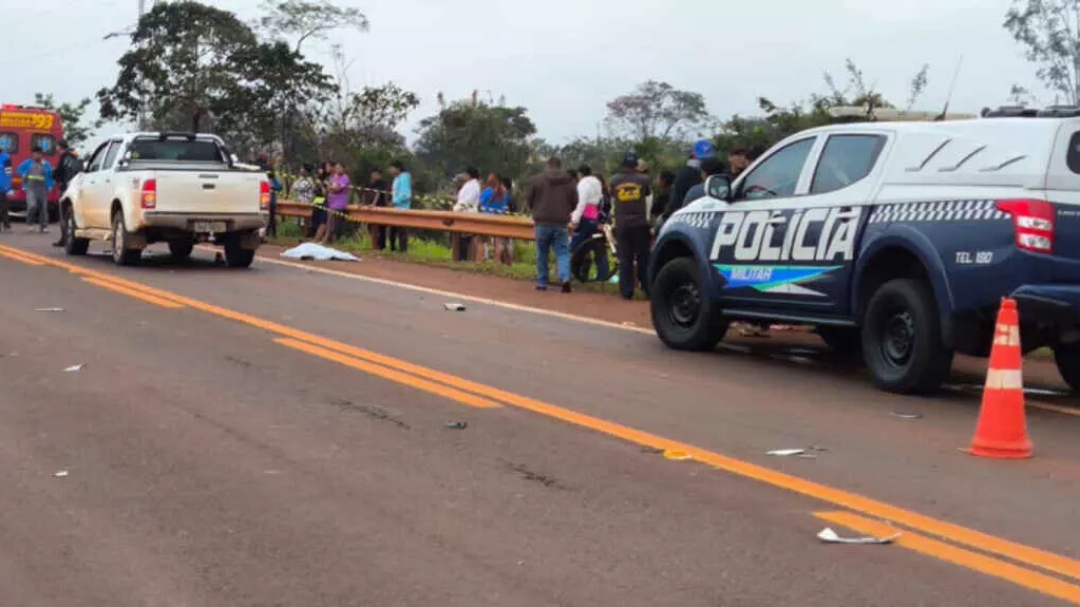 Indígenas voltam a bloquear rodovia de Dourados em protesto pela morte de ciclista por Hilux