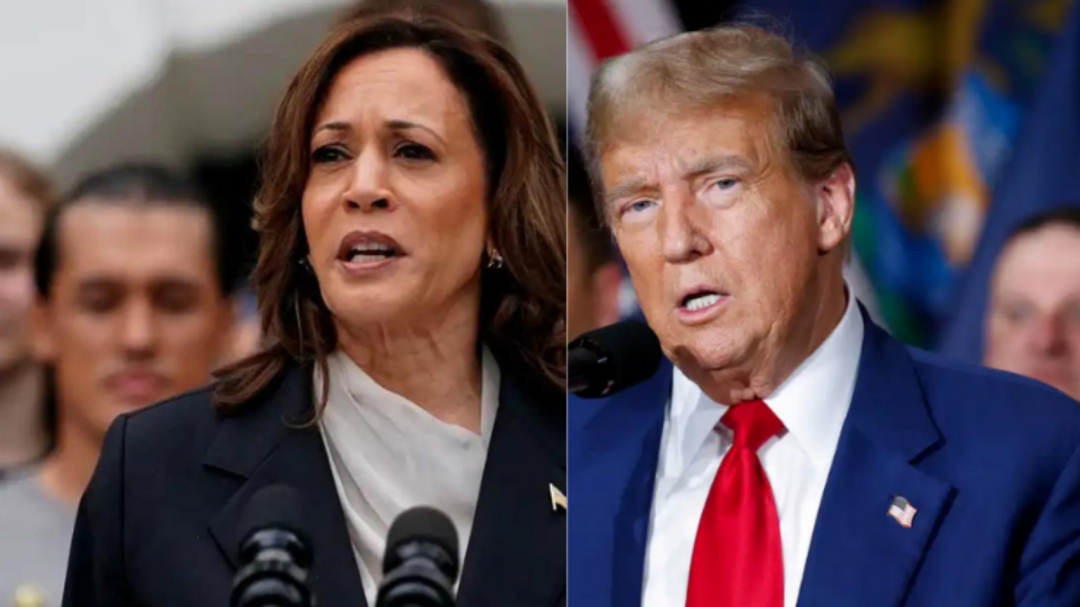 Kamala oscila para cima e empata com Trump 