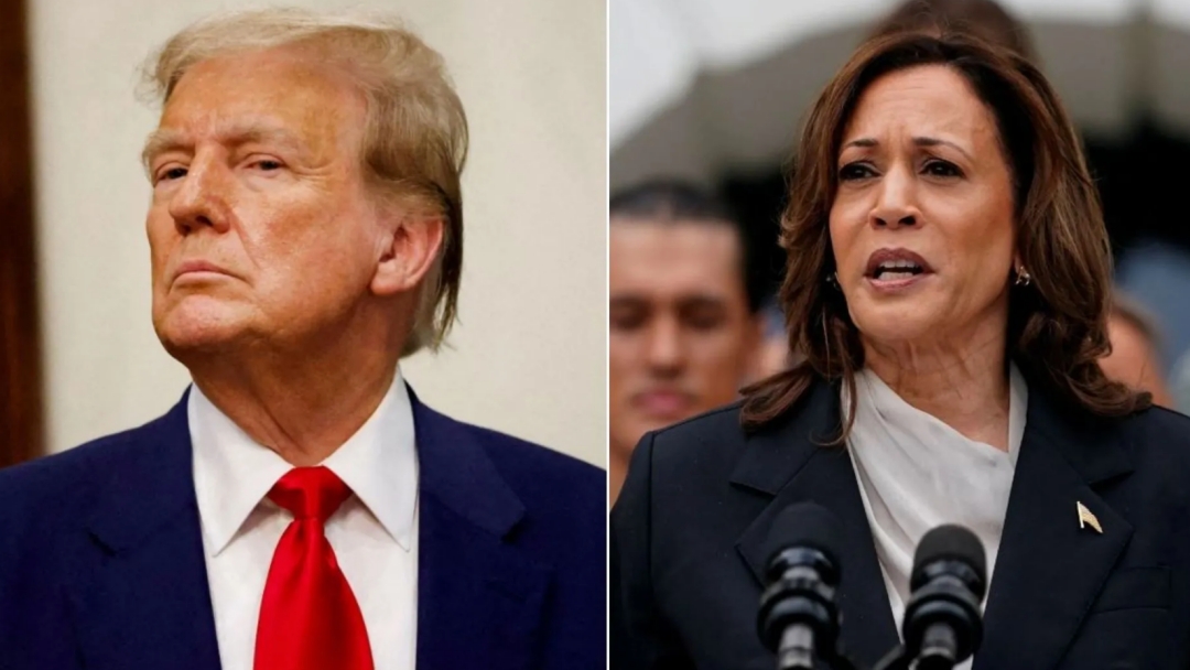 Pesquisa da CNN mostra cen&aacute;rio acirrado entre Trump e Kamala em estados-p&ecirc;ndulo