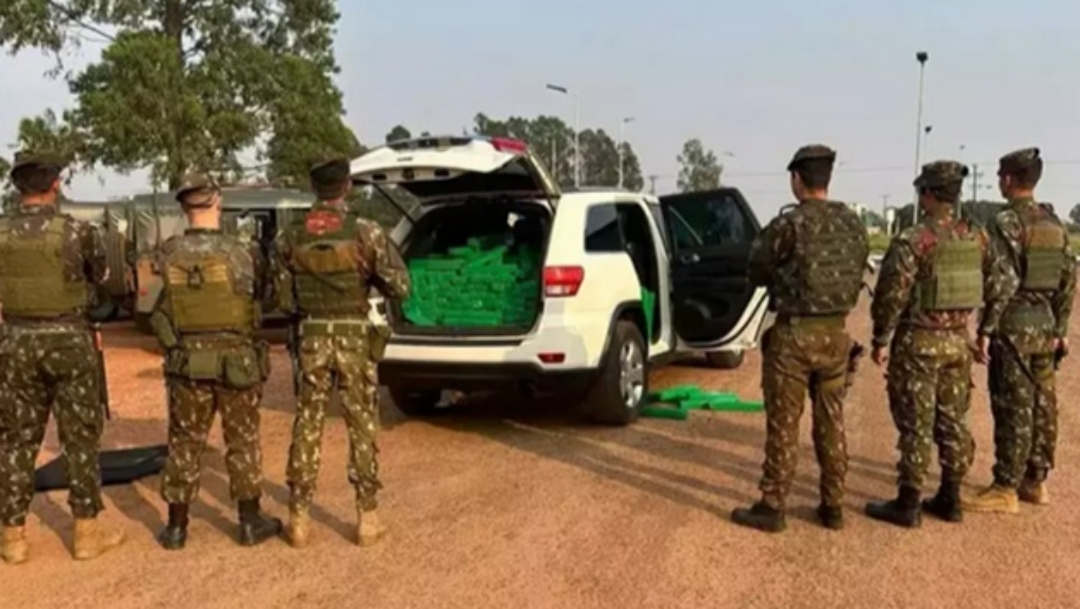 Carga de maconha de R$ 1,5 Milh&atilde;o &eacute; apreendida no Jeep 