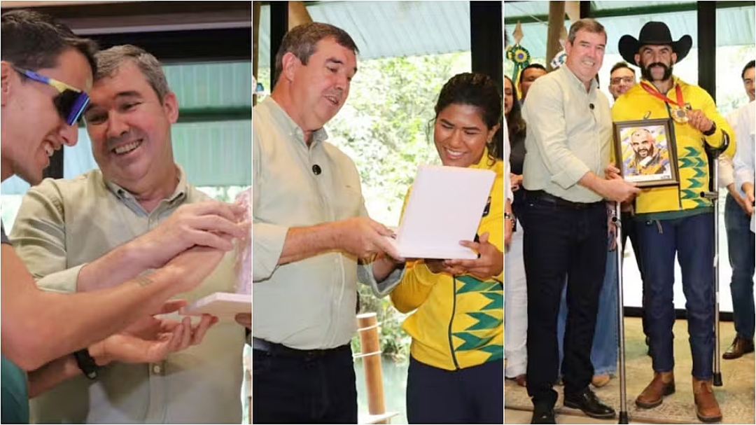 Medalhistas paral&iacute;mpicos de MS s&atilde;o homenageados pelas vit&oacute;rias em Paris