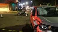 Motociclista morre ao colidir com autom&oacute;vel 