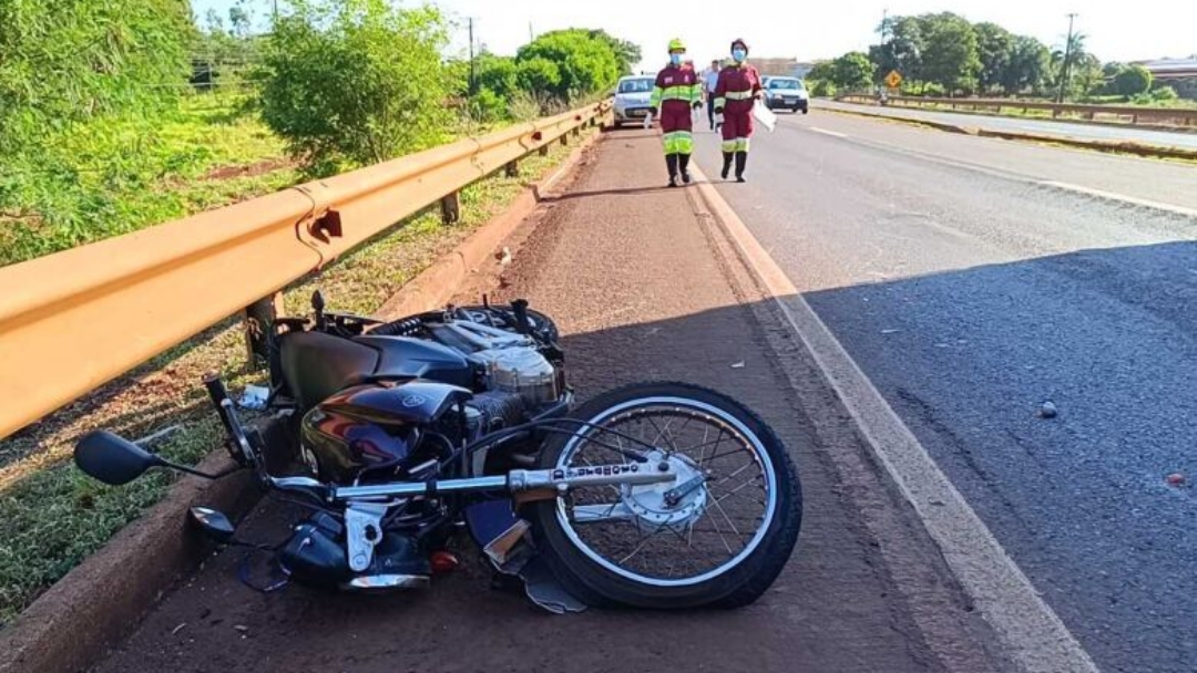 Motociclista morto em acidente na BR-163 sofreu queda ap&oacute;s pneu estourar