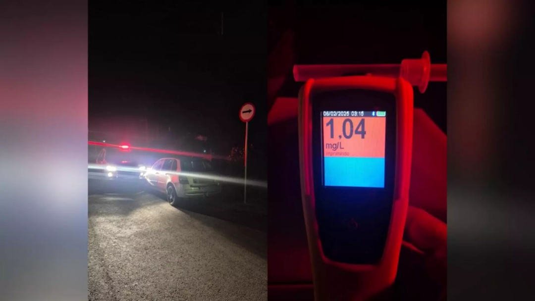 B&ecirc;bado e na contram&atilde;o, motorista bate de frente com viatura da PM em Campo Grande 