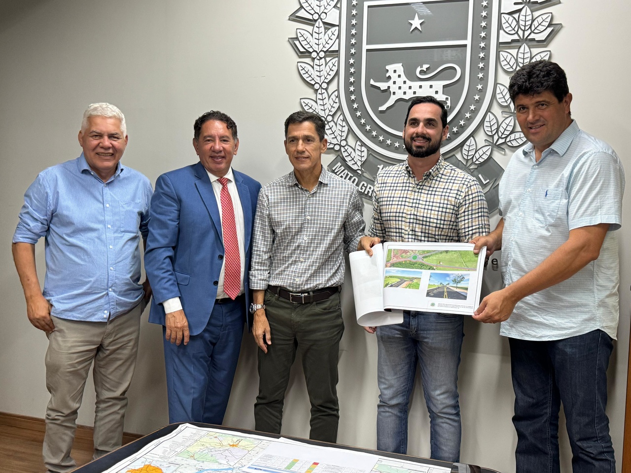 Prefeito Rodrigo Basso se reúne com o presidente da ALEMS e autoridades estaduais para fortalecer projetos de sidrolândia