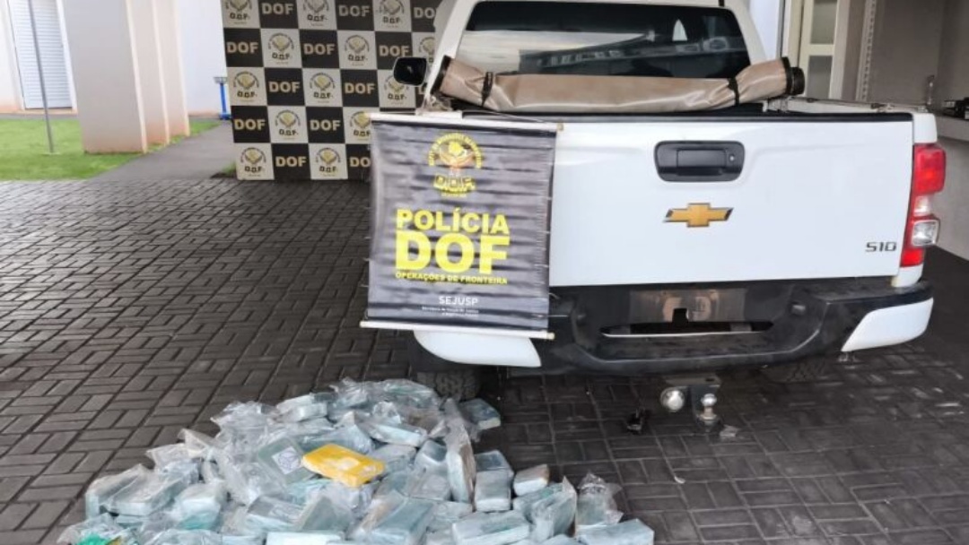 Cocaína avaliada em R$ 6,4 milhões é apreendida após 5km de perseguição