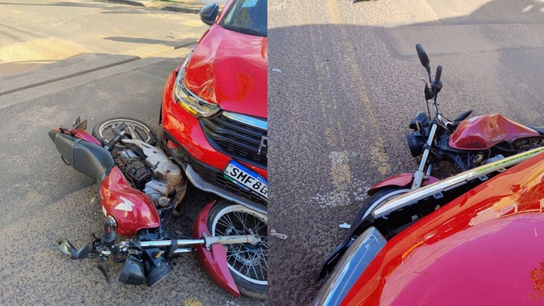 Batida entre carro e moto mobiliza bombeiros no Tijuca