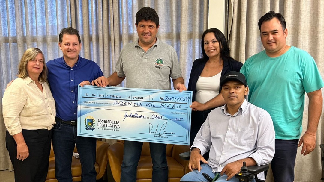 Sidrolândia recebe R$ 200 mil em nova emenda de Renato Câmara