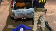 Mulher &eacute; flagrada pela PRF na BR-263 com tabletes de coca&iacute;na escondidos em Fiat P&aacute;lio