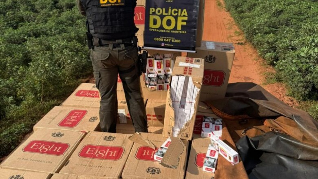 Carga milionária de cigarros contrabandeados é apreendida